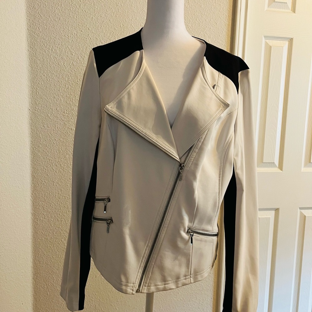 INC black and white jacket